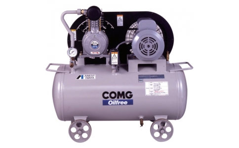アネスト岩田(株)  TFP07B-10C5  アネスト岩田 オイルフリーコンプレッサ 0.75KW 単相100V 50Hz