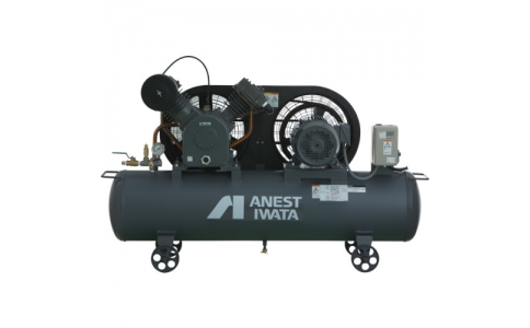 アネスト岩田（株）  TLP37E-10M6  アネスト岩田　レシプロコンプレッサ（タンクマウント・オイルタイプ）　６０Ｈｚ