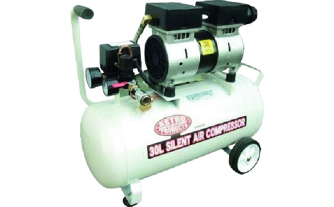 （株）ワールドツール  2004000007920  アストロプロダクツ　オイルレス　サイレント　エアーコンプレッサー　３０Ｌ