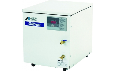 アネスト岩田（株）  CWP04-8C  アネスト岩田　レシプロコンプレッサー（オイルフリー）　０．４ＫＷ　単相１００Ｖ