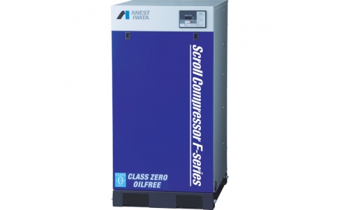 アネスト岩田（株）  SLP-55FM5  アネスト岩田　スクロールコンプレッサ（オイルフリー）　ＳＬＰ－Ｆシリーズ　ドライヤ無　５０Ｈｚ　５．５ｋＷ