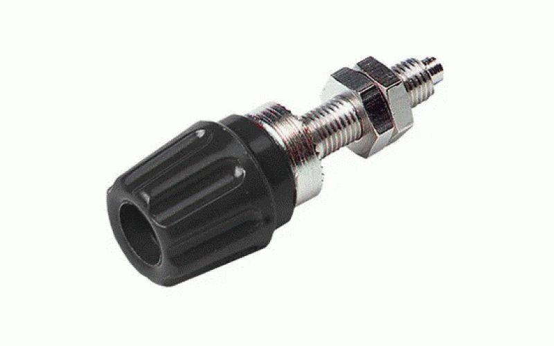 Hirschmann Test & Measurement バナナプラグ 真鍮 52mm 黒  品番930117100仕様