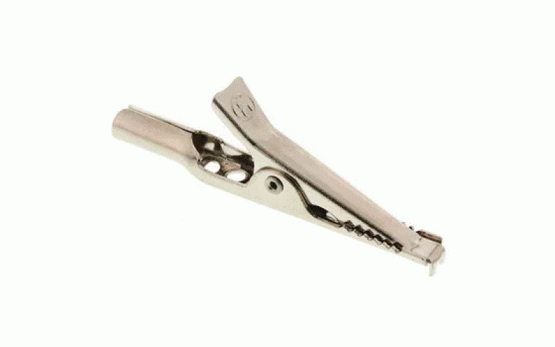 ヒルシュマン 930120000 わに口クリップ 4A 10mm， シルバー  品番930120000仕様