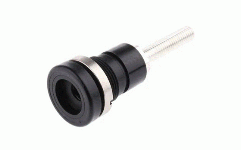 マルチコンタクト バナナプラグ CuZn 63mm 黒  品番14.0010-21仕様