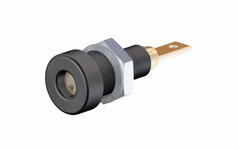 マルチコンタクト バナナプラグ 真鍮 15.5mm 黒  品番23.0030-21仕様