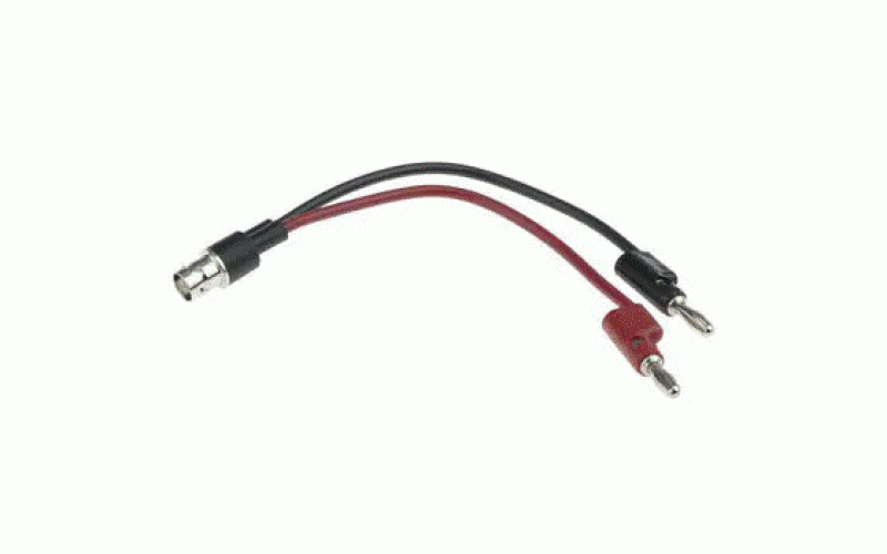 Pomona BNC メス → バナナプラグ， テストリード， 黒 ， 赤  品番3073仕様