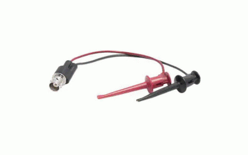 Pomona BNC メス → ミニ グラバークリップ， テストリード， 黒 ， 赤  品番3788仕様