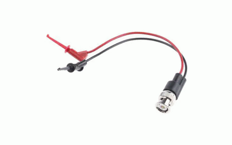 Pomona BNC オス → マイクロ グラバークリップ， テストリード， 黒 ， 赤  品番5189仕様