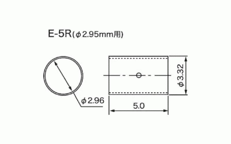 エスケイ工機  エスケイ工機 コンタクトプローブ(プローブピン) リング形 E-5R  品番E-5R仕様