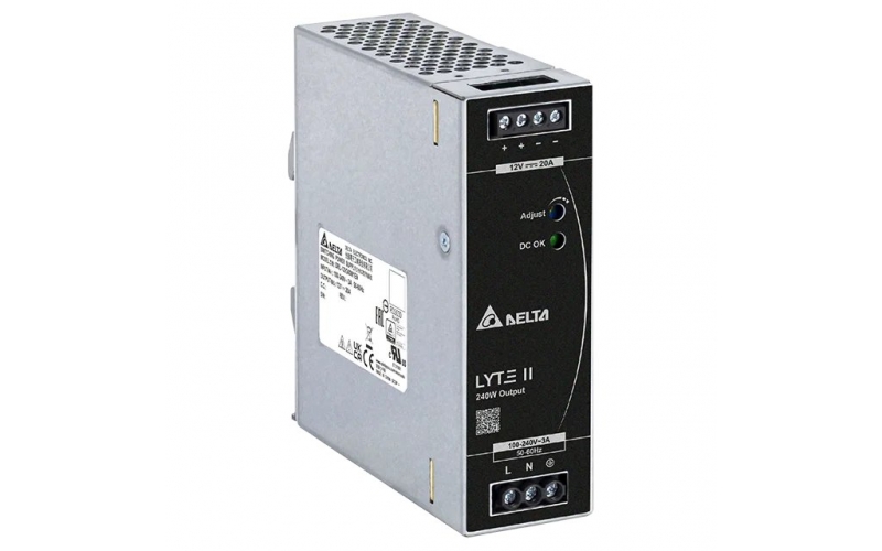 DELTA  DIN RAIL  LYTE 2 DRL-12V240W1ENA