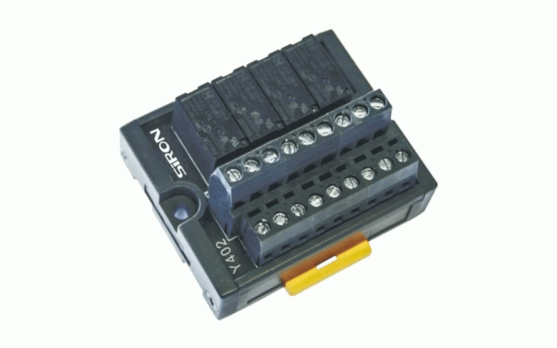 ​SIRON Y402 DC 24V DIN Rail Mount 4 Channel Relay Module for All Terminal Wiring PLC Output Modules