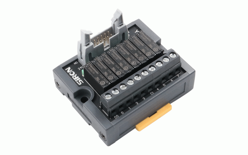 SIRON Y412 Mil Connecting Screws LED Indicate 8 Channel 24V Relay Module