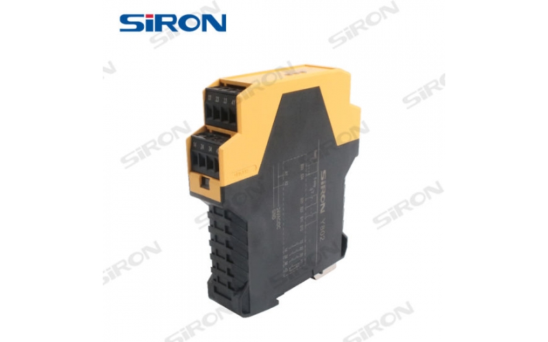SIRON Y800-X Relays for Monitoring Emergency Stop Switches and Safety Door Switches 24V Industrial Automation Stop Module Relay