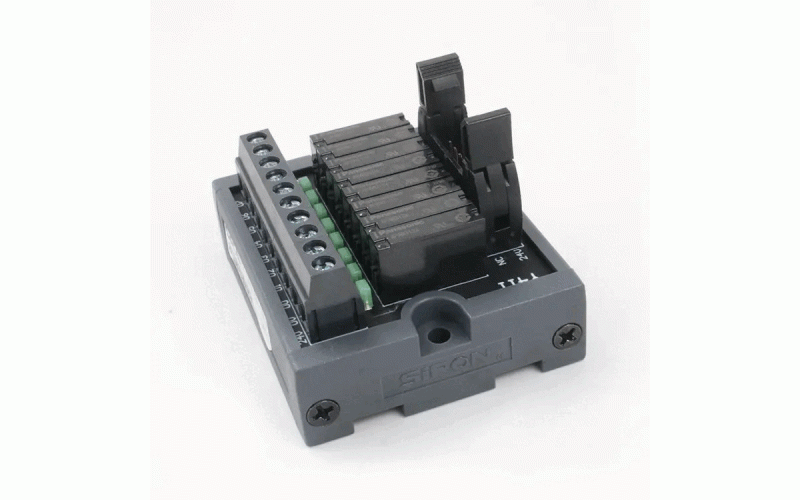 SIRON Black IDC 8p Male Connector to 8p Terminal Block Breakout IDC 10p Adapter PLC Relay Module DIN Rail Mounting