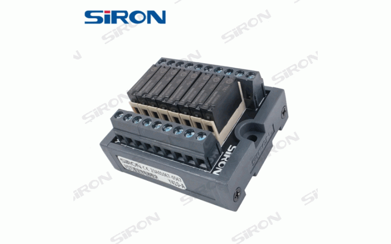 SIRON Y410-a Industrial PLC Relay Module 24V 8bit Pluggble Relay Module Relay Control Module Transfer