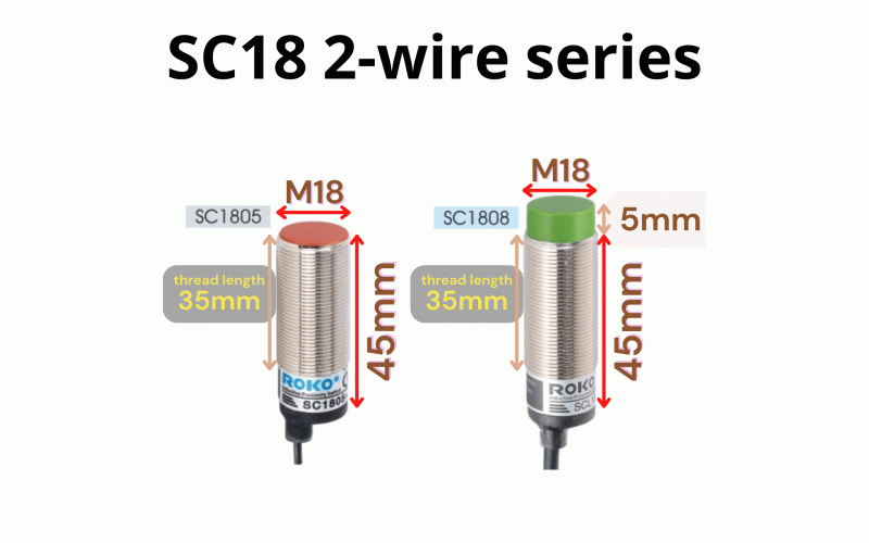 ROKO Proximity Sensor SC18 2-wire