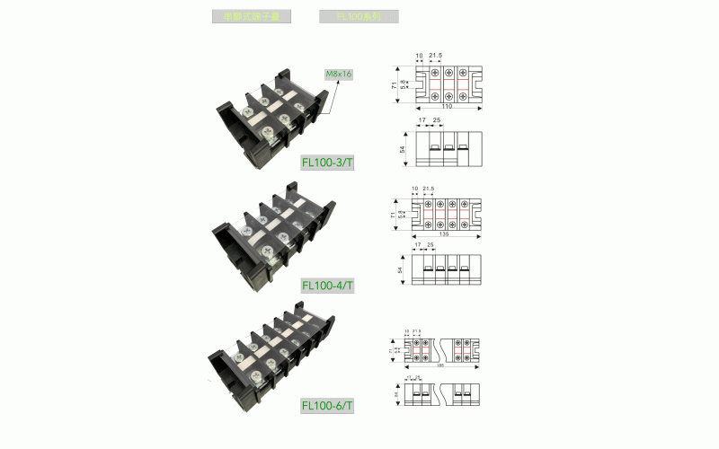 ROKO Series terminal block FL100
