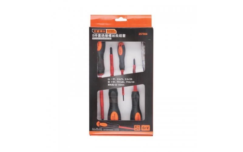 EVERPOWER 257904 C series 5-piece set of insulated screwdriver set