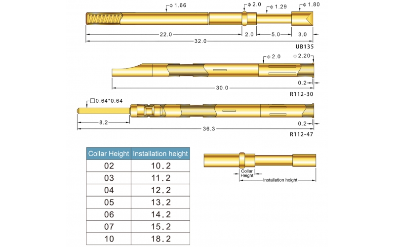 HUARONG UB912 UB Series Probe