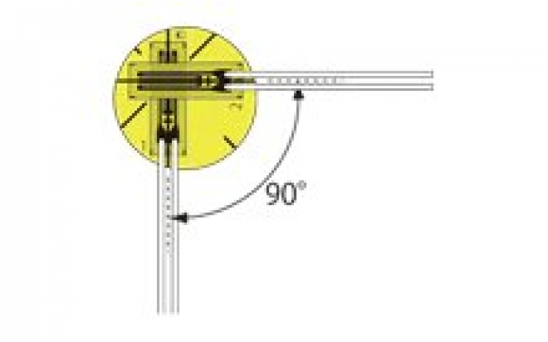 KYOWA KFU-5-120-D16 KFU-2-120-D16 KFU 120Ω Biaxial, 0°/90° stacked rosette High-temperature Foil Strain Gages (350ºC)