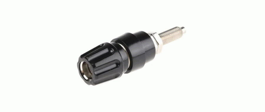 Hirschmann Test & Measurement バナナプラグ 真鍮 63.5mm 黒  品番930144100仕様