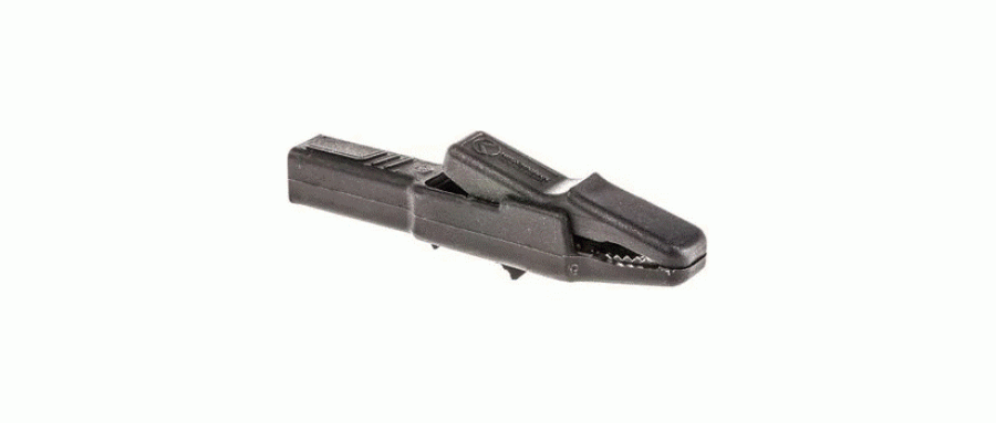 ヒルシュマン 932435100 わに口クリップ 25A 9.5mm， 黒  品番932435100仕様