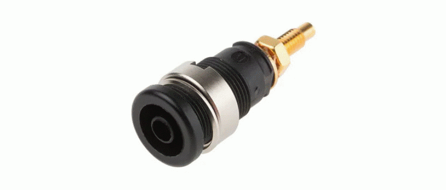 Hirschmann Test & Measurement バナナプラグ 真鍮 39mm 黒  品番972354100仕様