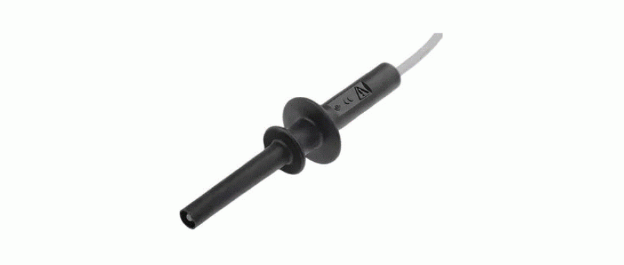 RS PRO テストリード線 5kV， 黒， 1m  品番4233175仕様