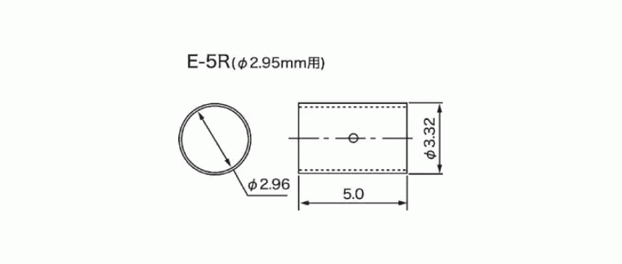 エスケイ工機  エスケイ工機 コンタクトプローブ(プローブピン) リング形 E-5R  品番E-5R仕様