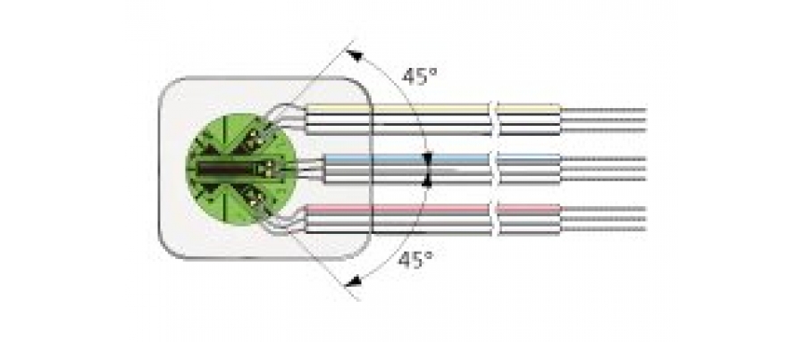 KYOWA KFWB-5-120-D17 KFWB-2-120-D17 120Ω Triaxial, 0°/90°/45°stacked rosette Waterproof Foil Strain Gages